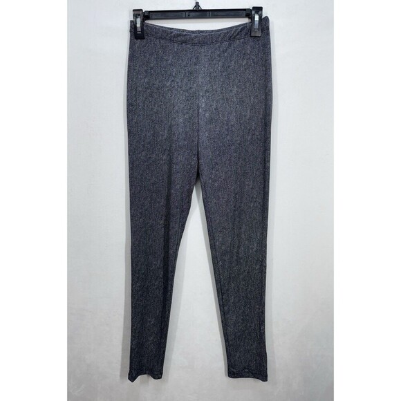 Clara SunWoo Ankle Pants Womens Small Heather Gray Pull On Leggings Stretch USA - Picture 1 of 9